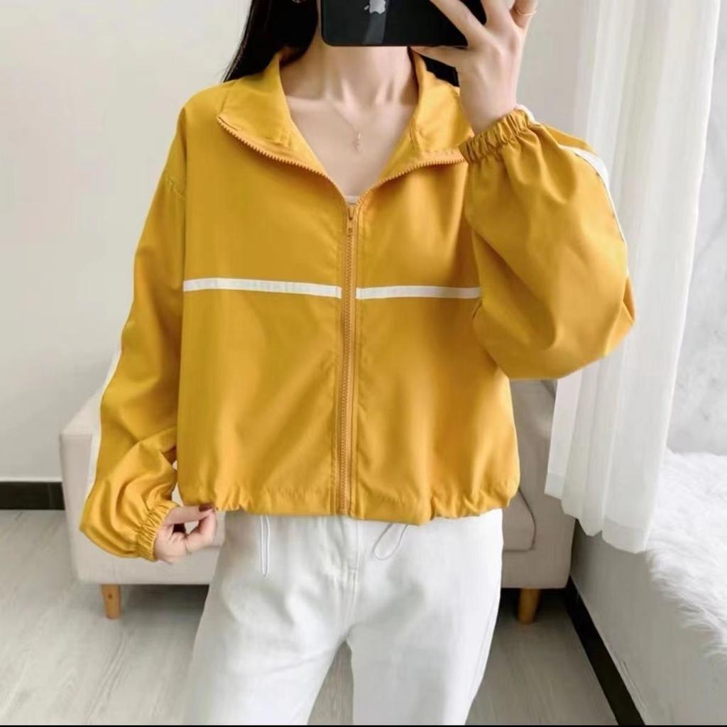 Women's Trendy Short Casual Outerwear Minimalist Versatile Korean-Style Jacket Top for Spring and Autumn