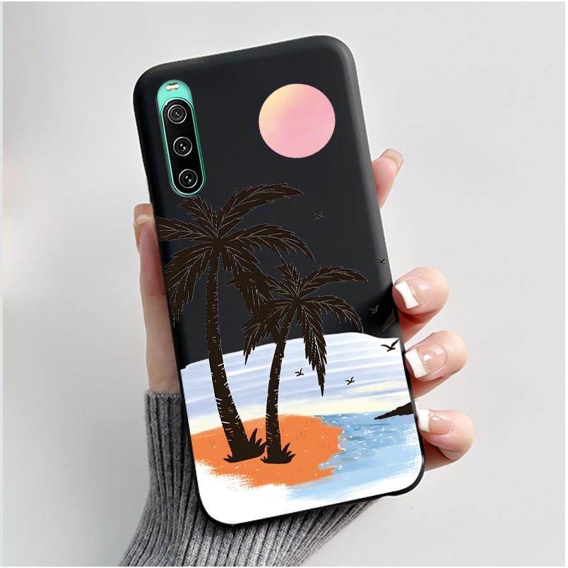 

Casing For Sony Xperia 10 V / 10 IV Phone Case Aesthetic Fashion Cute Cat Cartoon Black TPU Silicone Soft Shockproof Back Cover Sony Xperia 10 IV