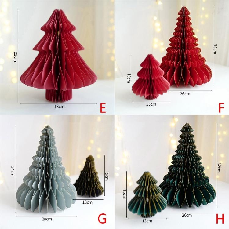 Elegant Paper Crafts for Festive Decorating Christmas Home Desk Ornamant