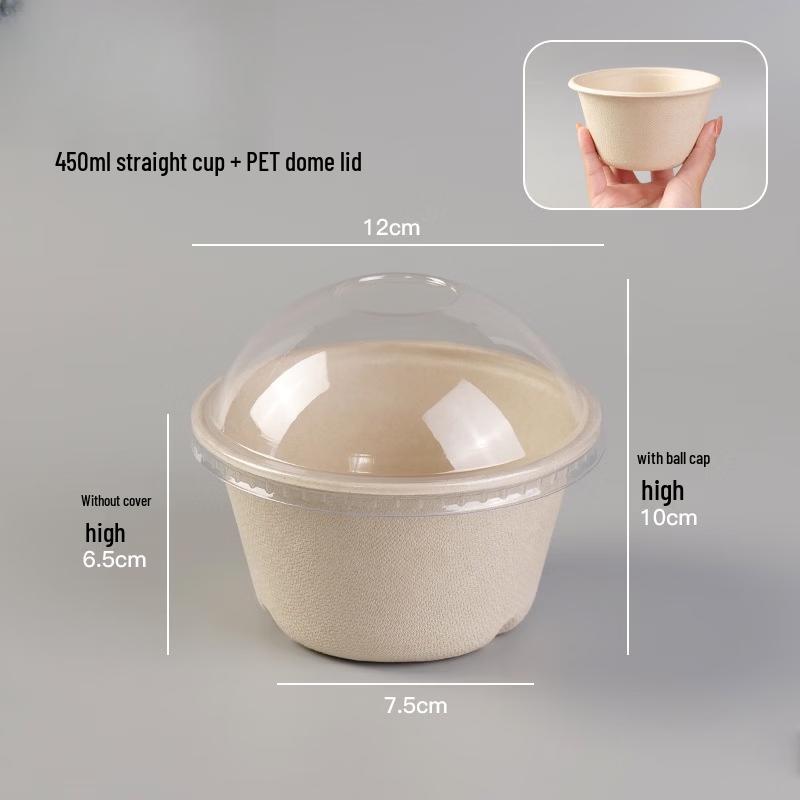 Disposable Pulp Cold Brew Yogurt Bowl