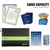 Fireproof Document Bag 36x26cm Fireproof Bag Safe Storage Bag Liquid Silicone Coated Fire&Water Resistant Money Bag with Zipper