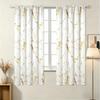 2 Pieces of Light Luxury White Gold Marble-Patterned Curtains, Modern Minimalist Blackout Curtains for Living Room and Bedroom