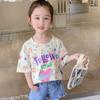 Girls Summer Short Sleeve T Shirt Cute Casual Basic Tee Kids Comfortable Top For Girls