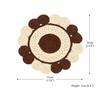 Brown Cotton Braided Placemat -Handcrafted Durable Table Mat for Dining