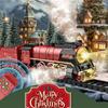 Retro Electric Train Toy Set with Steam Effects - High-Speed Rail Model
