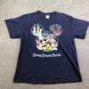 Vintage Disney Shirt Mens Large Blue Disney Dreams Florida Mickey Patriotic