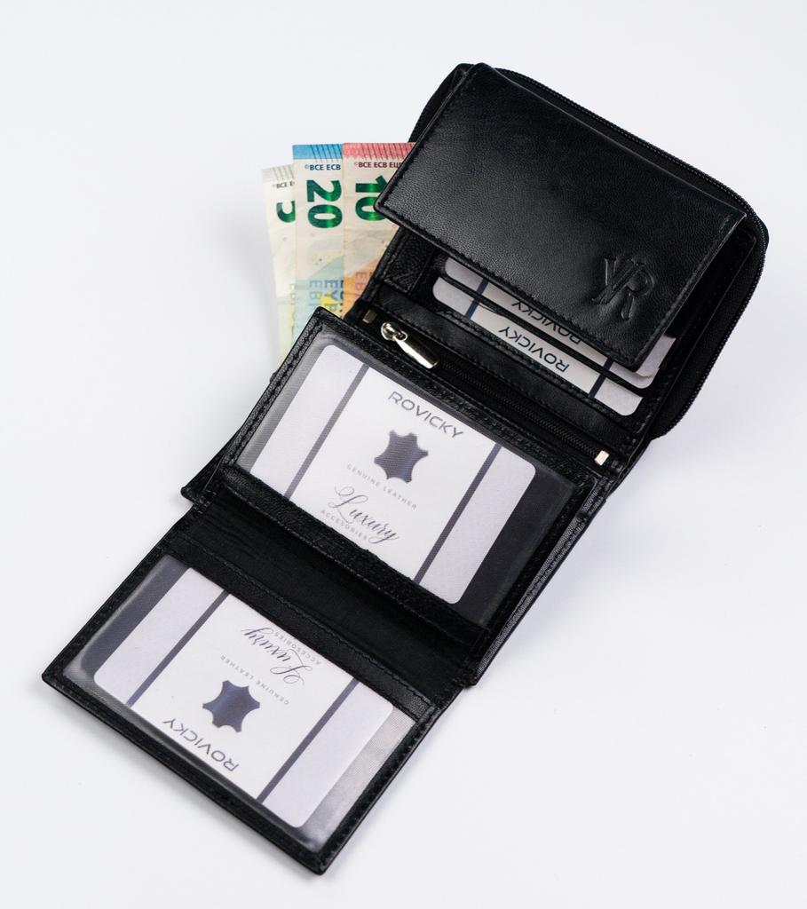 Leather Wallet 1509-GOAN-5313 Black