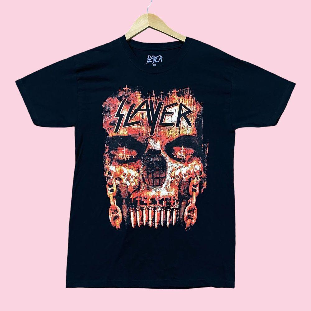 Slayer Dual Sided Thrash Metal Band Black Unisex Tshirt Reprint S5XL KH7422