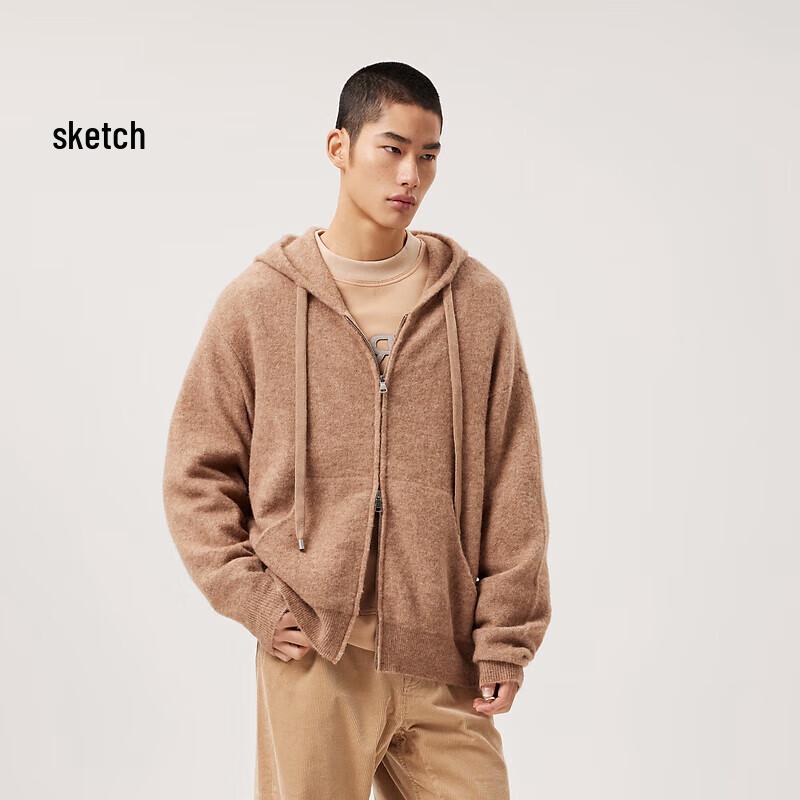 

CROQUIS Men s Casual Hooded Knit Cardigan M