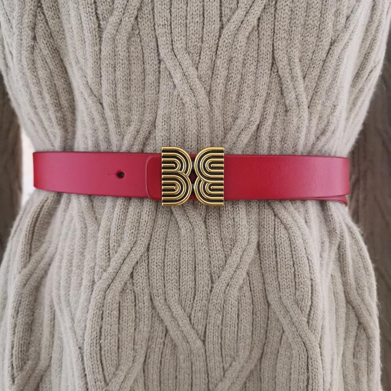 Ladies Leather Belt With Simple Design For Daily Casual And Office Use