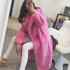 Teddy bear cashmere imitation fur new granular cashmere coat lining thickened coat women's medium and long
