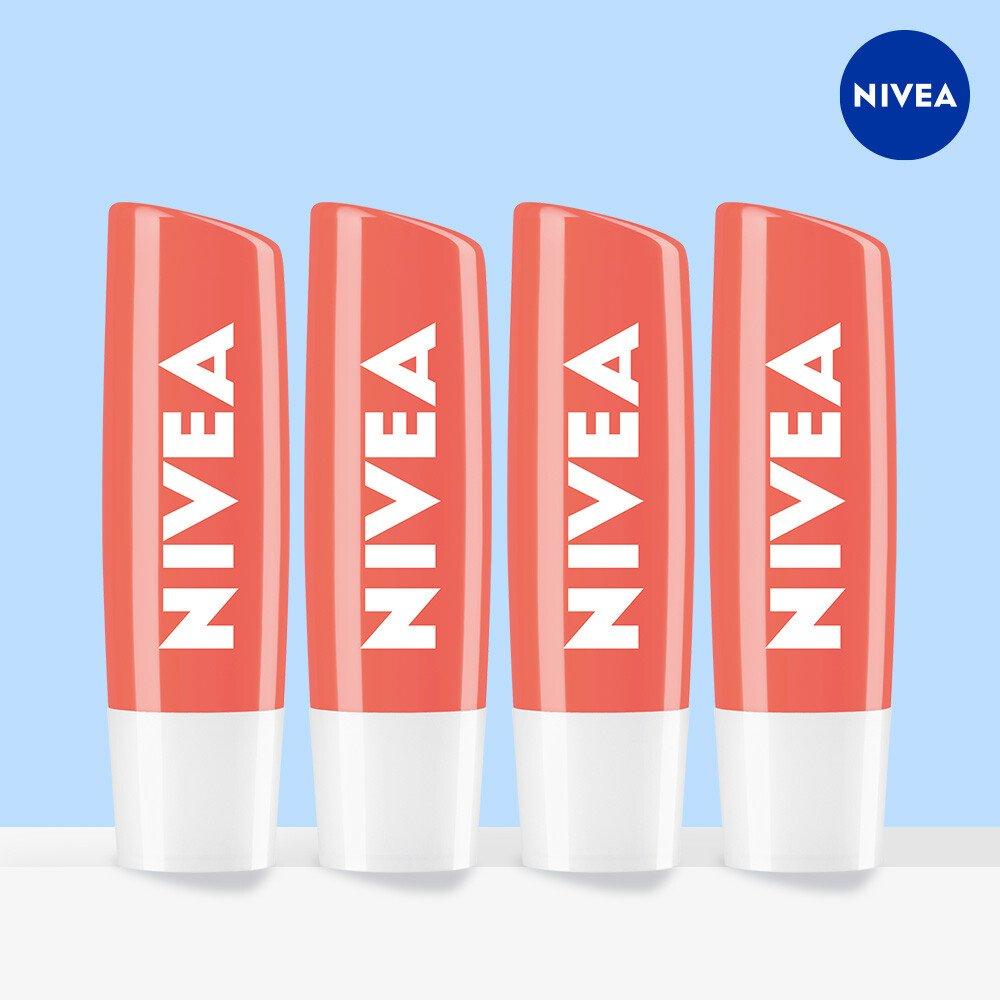 

Nivea Lip Care Fruity Shine Peach 4.8g X 4