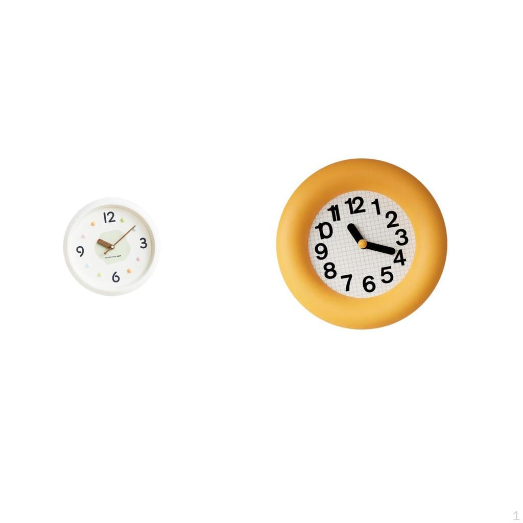 Modern Contemporary Wall Clock Silent Non Ticking Round Large Numerals Decorative Hanging for