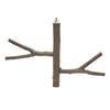 Gabbia giocattolo in legno per trespolo per uccelli, trespolo per uccelli in legno per calopsitte, inseparabili e pappagalli.
