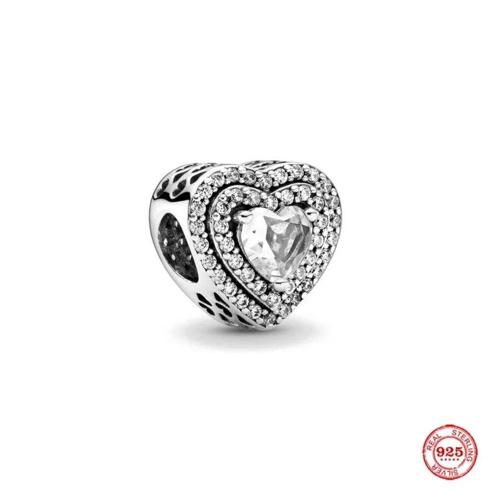 925 Silver Family Charm Fit Original Bracelet Jewelry Pendant Boy Girl Sparkling Mom Bead Sisters Dangle Plated