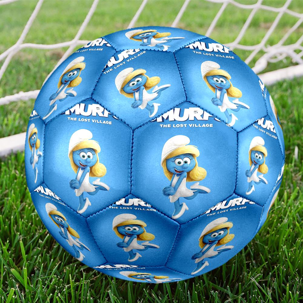 The Smurfs Theme Size 5 Soccer Ball, Suitable for Both Indoor and Outdoor Matches, a Gift Suitable for Everyone.