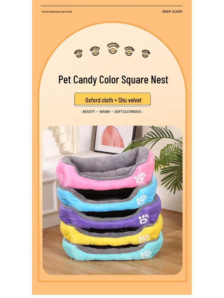 Universal Four Seasons Pet Bed: Warm Winter Nest for Cats & Dogs, All Sizes