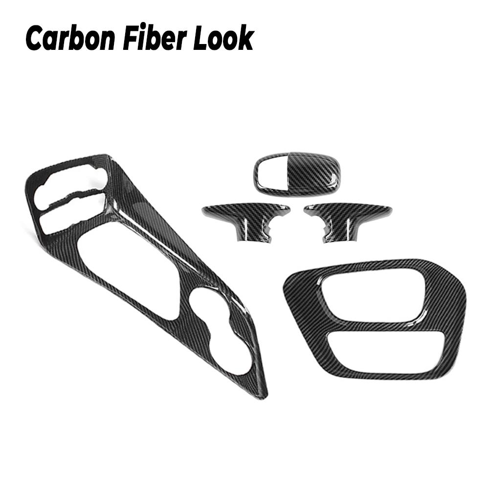 Car Interior Center Console Gear Shift Panel Decoration Cover Stickers For Dodge Challenger 2015-2022 Gear Shift Handle Sticker