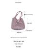 Korean Retro Leopard Print Suede Shoulder Bag - Chic Double-Sided Tote for Early Autumn
