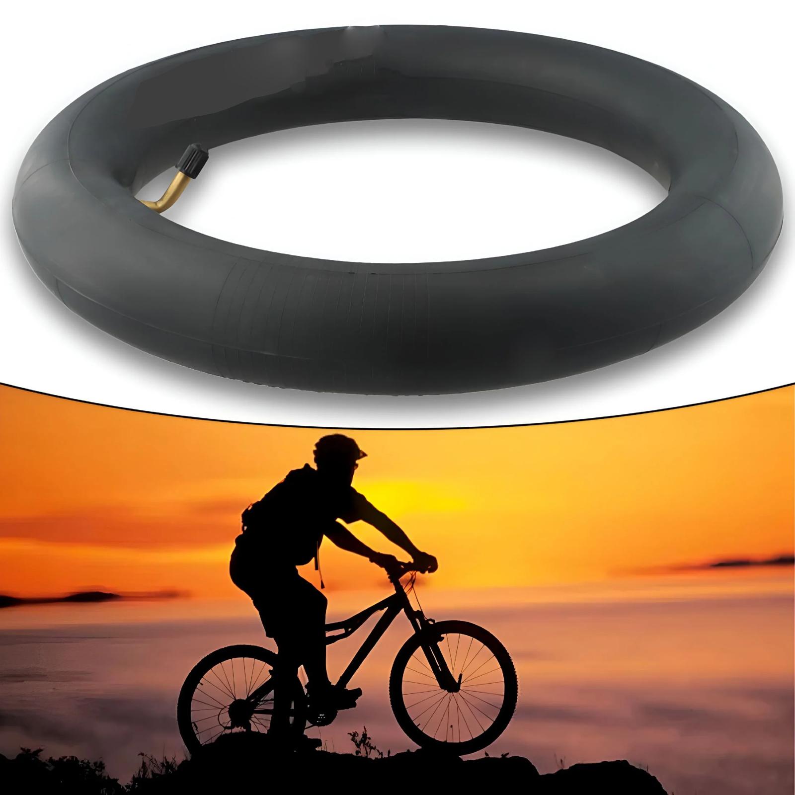 

12-inch Electric Scooter/electric Inner Tube Rubber Straight-through Bend Black one size