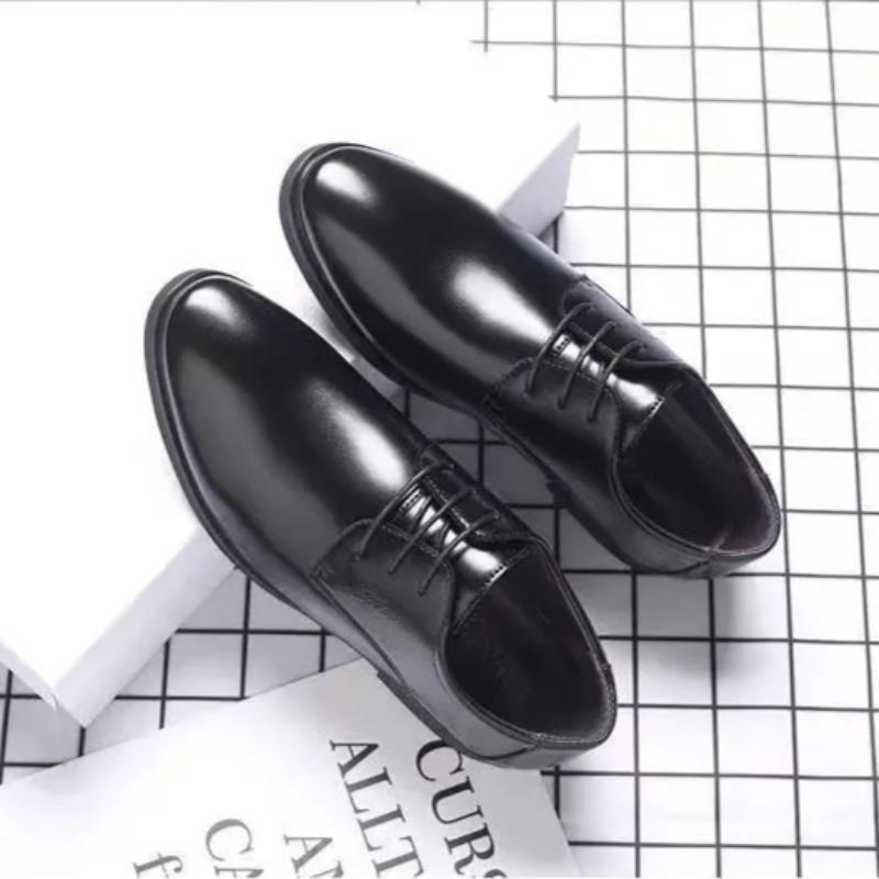 Men Asual Leather Shoes Classic Black Business Dress Shoes Fashion Office Leather Footwear Luxury Wedding Shoes for Men Zapatos
