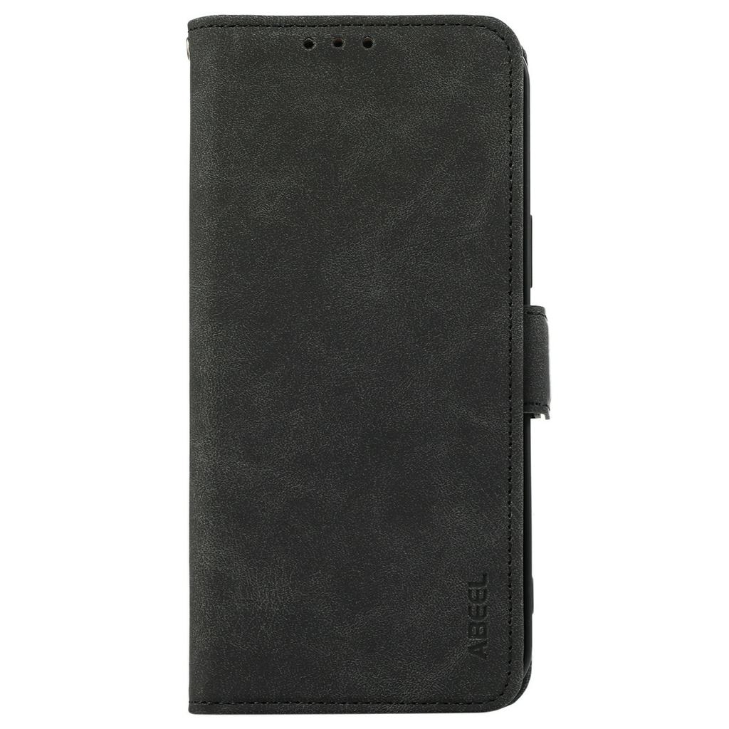 ABEEL For Samsung Galaxy S25 FE Case PU Leather Folio Stand View RFID Blocking Phone Cover
