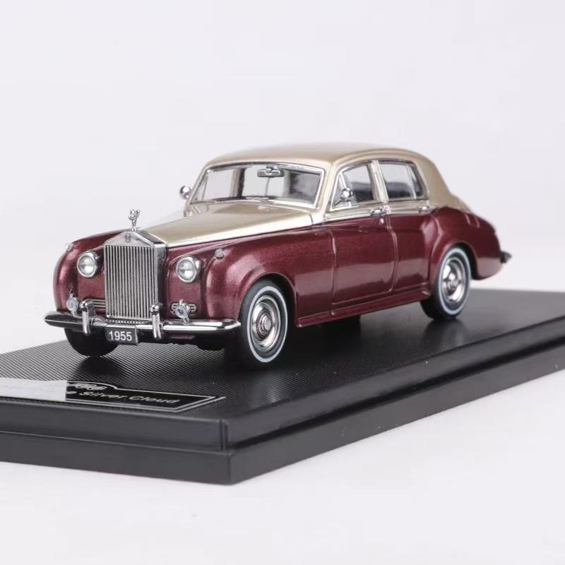 GFCC 1:64 Minicar 1955 Rolls Royce Silver Cloud Alloy Model Vintage Car Diecast Replica Collector's Car Decor