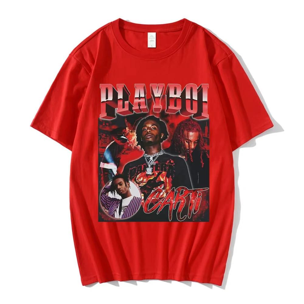 Playboi Carti graphic print Tshirt for Womenoversized streetwear short sleeve Tshirt S
