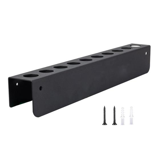 Detailing Brush Holder 10 Holes Wall Mount Car Detailing Brush Organizer Heavy Duty Detailing Brush Rack for Garage Workshop Storage And Organization