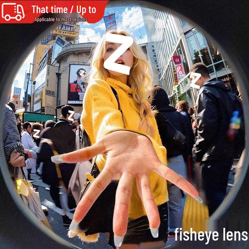 Weitwinkel- & Makro-Handyobjektiv - Professioneller HD-Fisheye-Aufsatz für Video & Foto.
