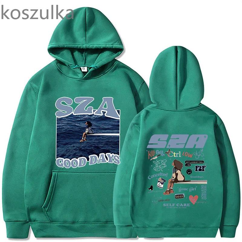 Men's and Women's Hooded Sza Drive Sweatshirts Fashion Aesthetic Graphic Autumn Winter Unisex Long Sleeve Clothes