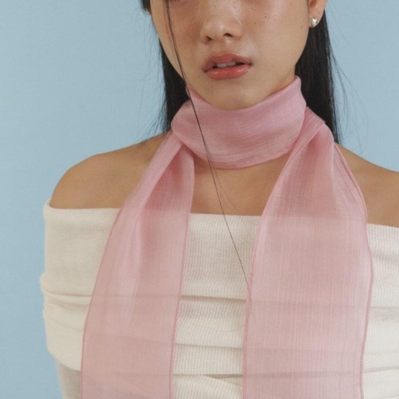 LOVE ME MONSTER Love Sheer Long Scarf_PK