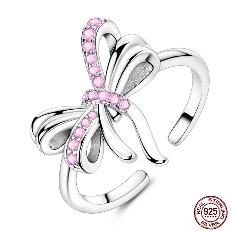 

Регулируемые кольца универсального размера Оригинальное кольцо из меди 925 пробы Бабочка Четырехлистный клевер Звезда Светлячок Открытое кольцо для женщин Юбилей Циркон