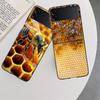 Bees and Honey in the Honeycomb Phone Case For Samsung Z Flip 7 6 5G Galaxy Z Flip 5 4 3 Black Hard Cell Cover Luxury PC Shell