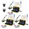 Professional 15 in 1 Soldering Tool Set Featuring Temperature Control European American Plugs And Heat Resistant Base