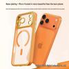 iPhone 17 Pro Max Transparent Two-tone Electroplated Magnetic Phone Case with Apple 16 Lens Full Coverage, Soft.