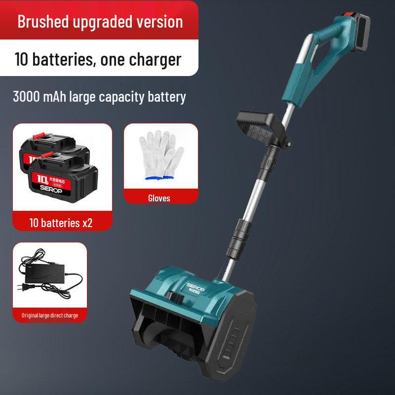 Cordless Electric Snow Sweeper - Compact Lithium Battery Snow Shovel