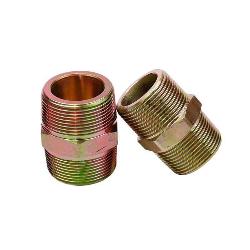 Adaptateur Réducteur Pneumatique Haute Pression pour Tuyau d'Eau avec Filetages Mâles Doubles en Pouces (1/8, 1/4, 3/8, 1/2)