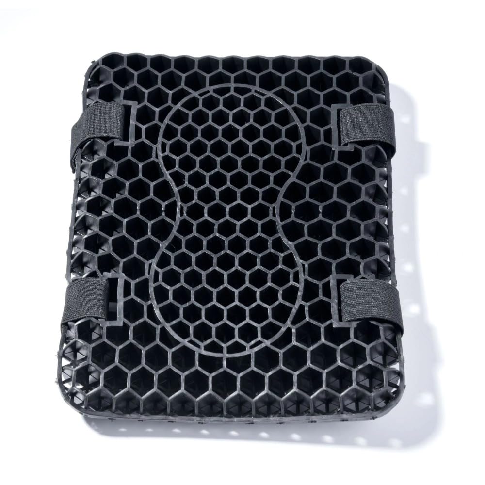 Itisyou Motorcycle Seat Gel Motorcycle 3D Mesh Seat Pressure Cushion, Seat, Accessories, Breathable, Cover, Dispersion, Non-Slip