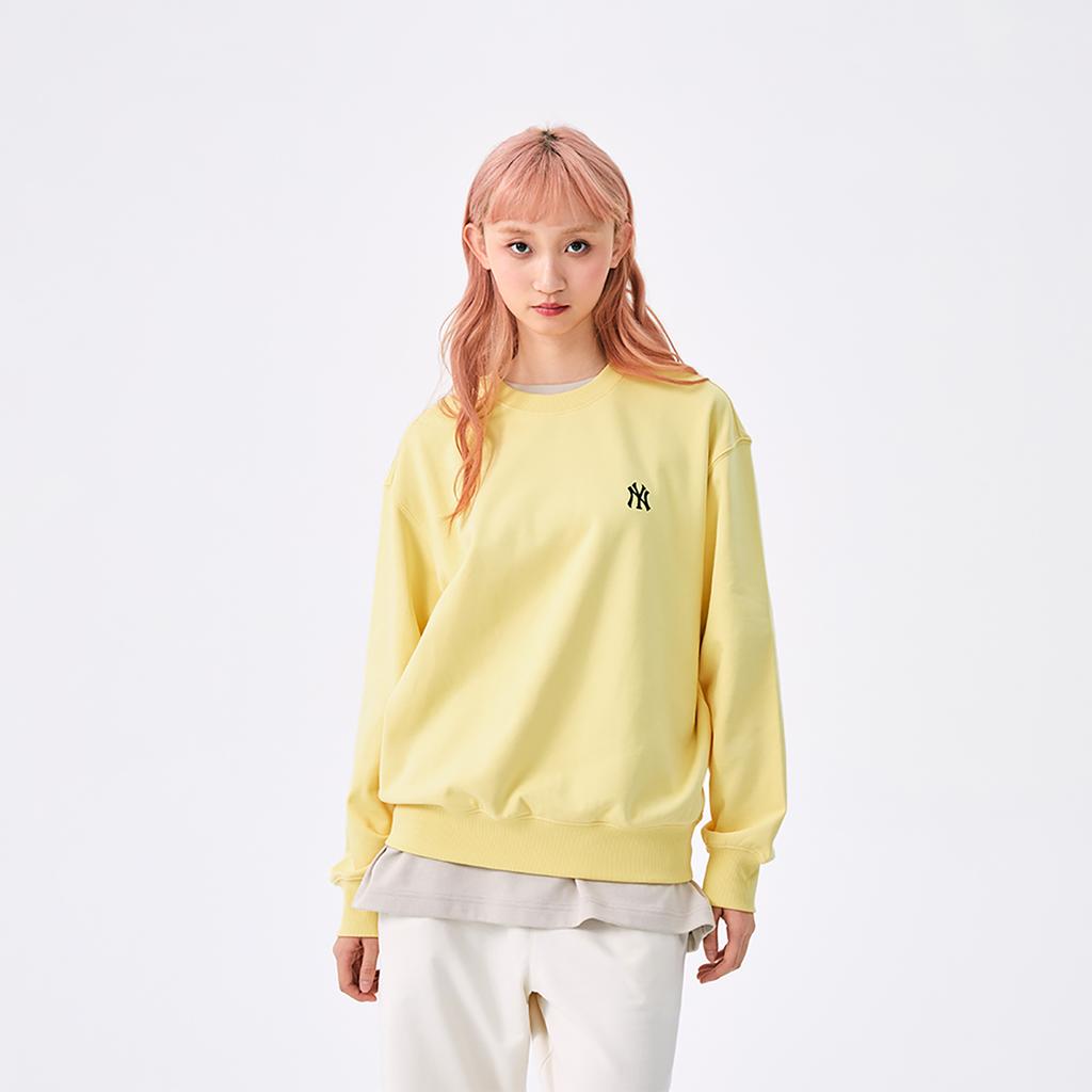 MLB New York Yankees Basic Collection SS25 Sweatshirt Unisex Light Yellow 3AMTB0151-50YEL