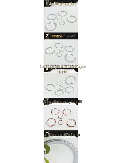 Discovery Sport 16 Speaker Cover Bright Ring Decorative Frame - Electroplated Speaker Box Patch.