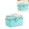 3-lagige Medikamenten-Aufbewahrungsbox, große Kapazität, wasserdicht, stoßfest, tragbare Medikamentenbox für zu Hause