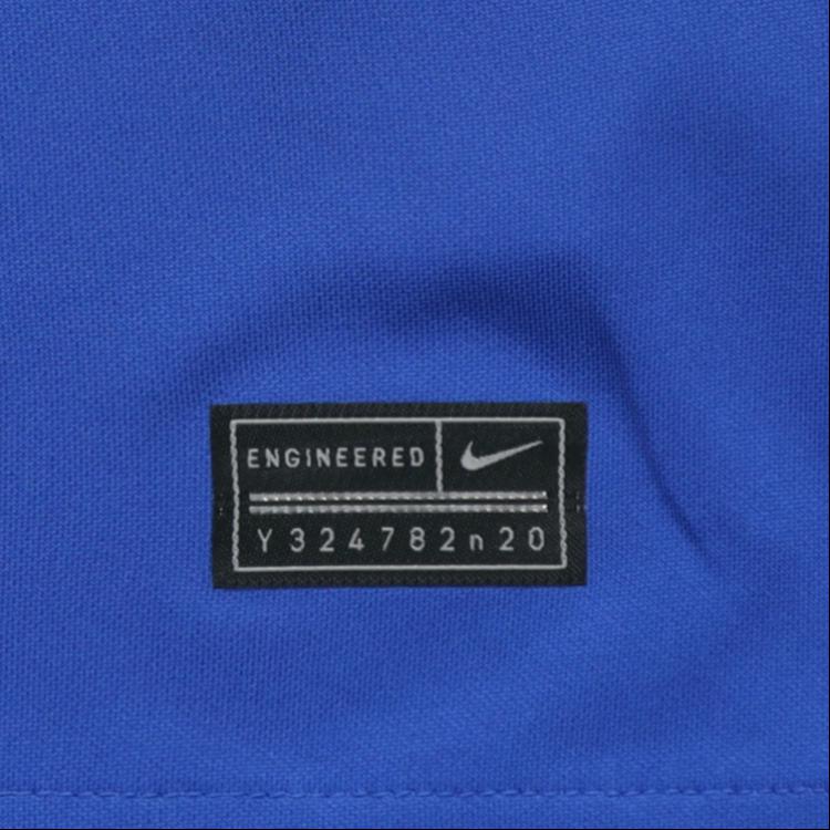 Nike Shanghai Shenhua 2020 Season Home Fan Edition Short Sleeve Football Shirt Men Tops Blue CI7669-480