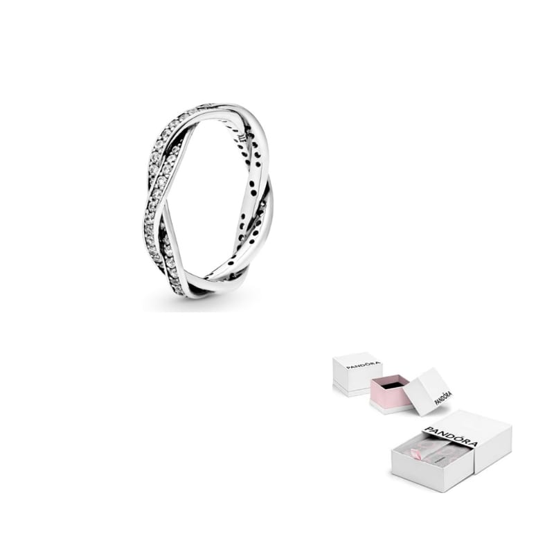 Pandora 925 Silver Cubic Zirconia Rings Women's 190892CZ