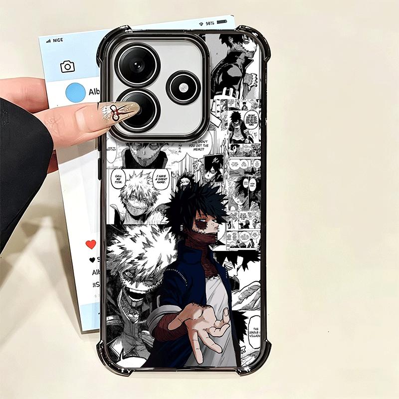 MHA My Hero Dabi Soft Phone Case For Xiaomi Poco X7 X8 Pro Max X6 X5 X3 F8 Ultra F7 M8 M7 M5S Redmi 15C 15A 15 14C 13C 12C 13 12