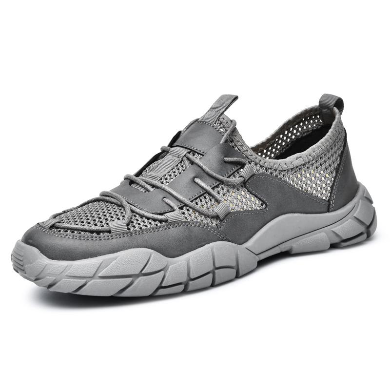 Fashion Summer Mesh Men Shoes Outdoor Men Sneakers Breathable Slip On Men Elastic Band Casual Shoes Antiskid Waterproof Walking Zapatos