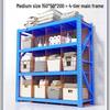 WEZHO Light-Medium Duty 4-Tier Warehouse Shelving