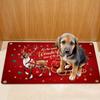 Extra Thick Flannel Christmas Floor Mat, Super Soft Absorbent Rug for Kitchen Bedroom Living Room, Festive Holiday Home Decor