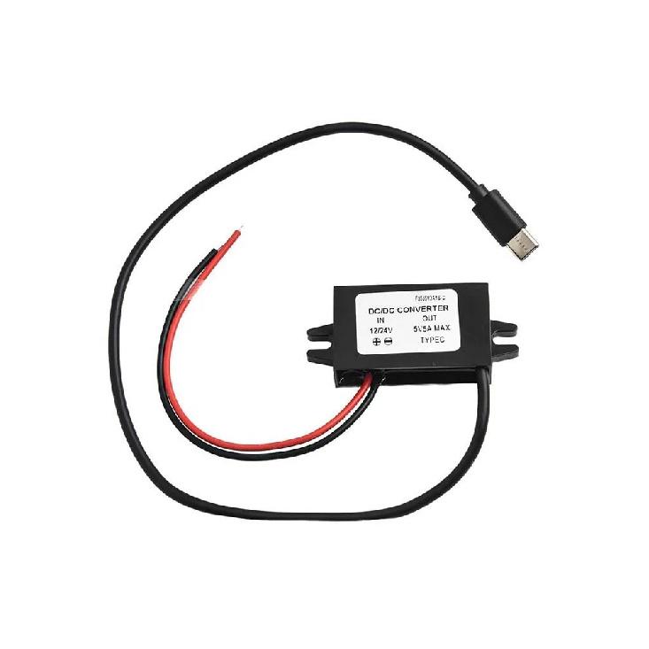 12V/24V To 5V USB C 5A 25W DC Converter Step-down Module Power Charging Adapter Electrical Equipment F23J5V5A1S-C
