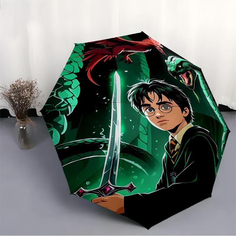 1pc Harry Potter, Sword of Gryffindor Automatic Umbrella with Folding Feature - Compact Travel Umbrella, Perfect Gift for Birthday, Christmas, 067